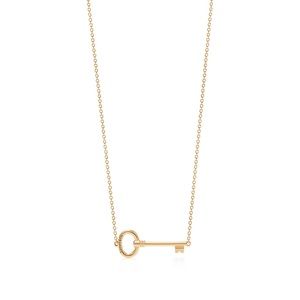 Authentic 18K Tiffany East West Key Necklace